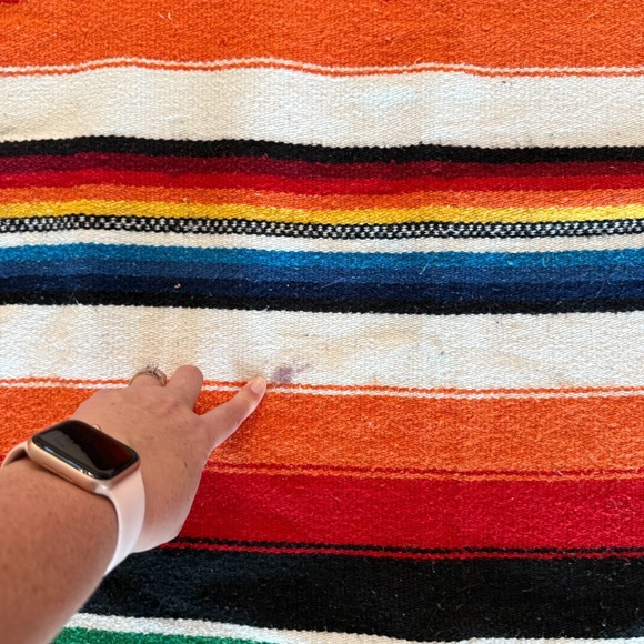 Vintage Hand-Woven Blanket Aztec Mayan Inca Indian Art Blanket 81"x48" - Picture 12 of 15